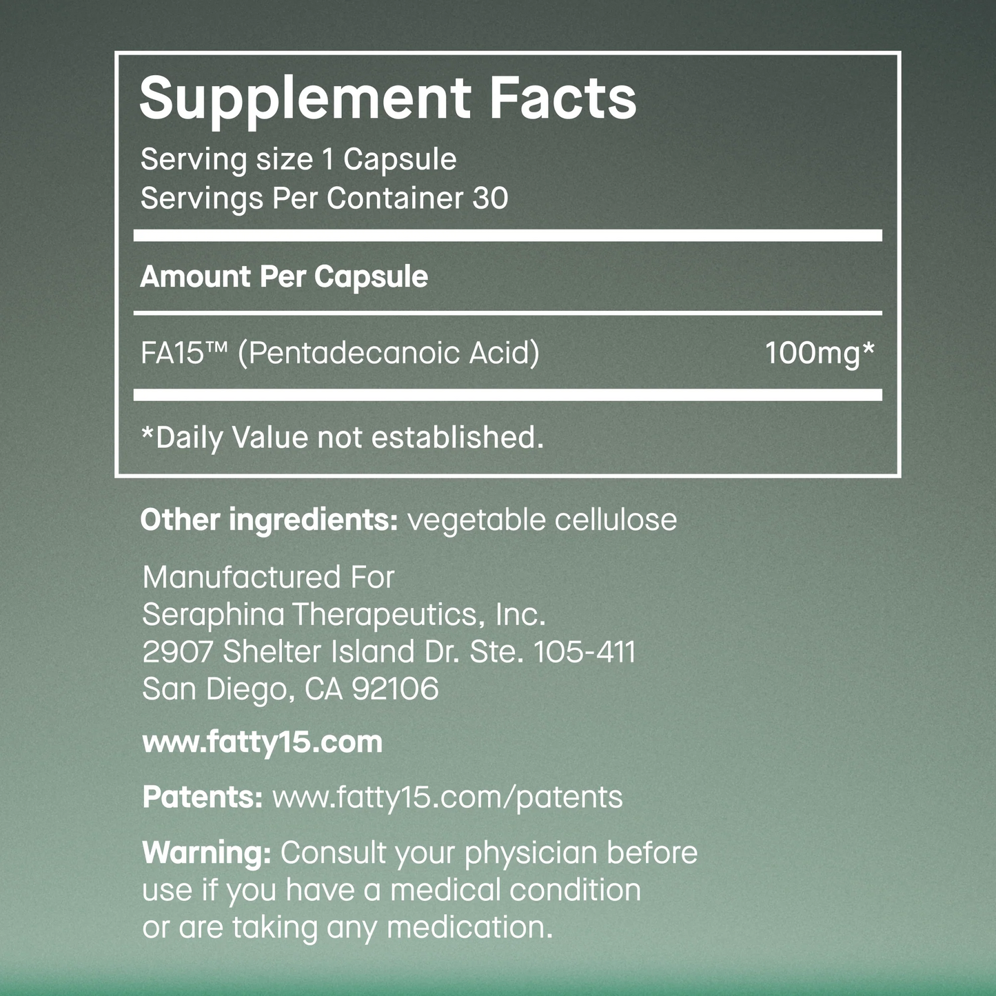 Fatty15 Original Capsules